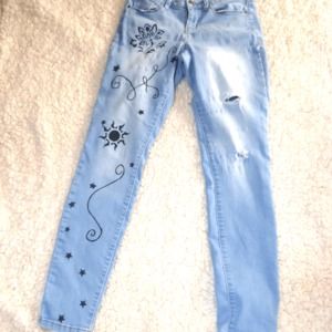 Lei Hand Painted Jeans